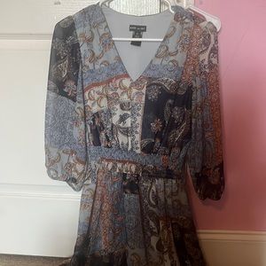 Patterned Kate and Lily dress